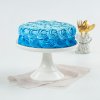 Blue Rosette Cake
